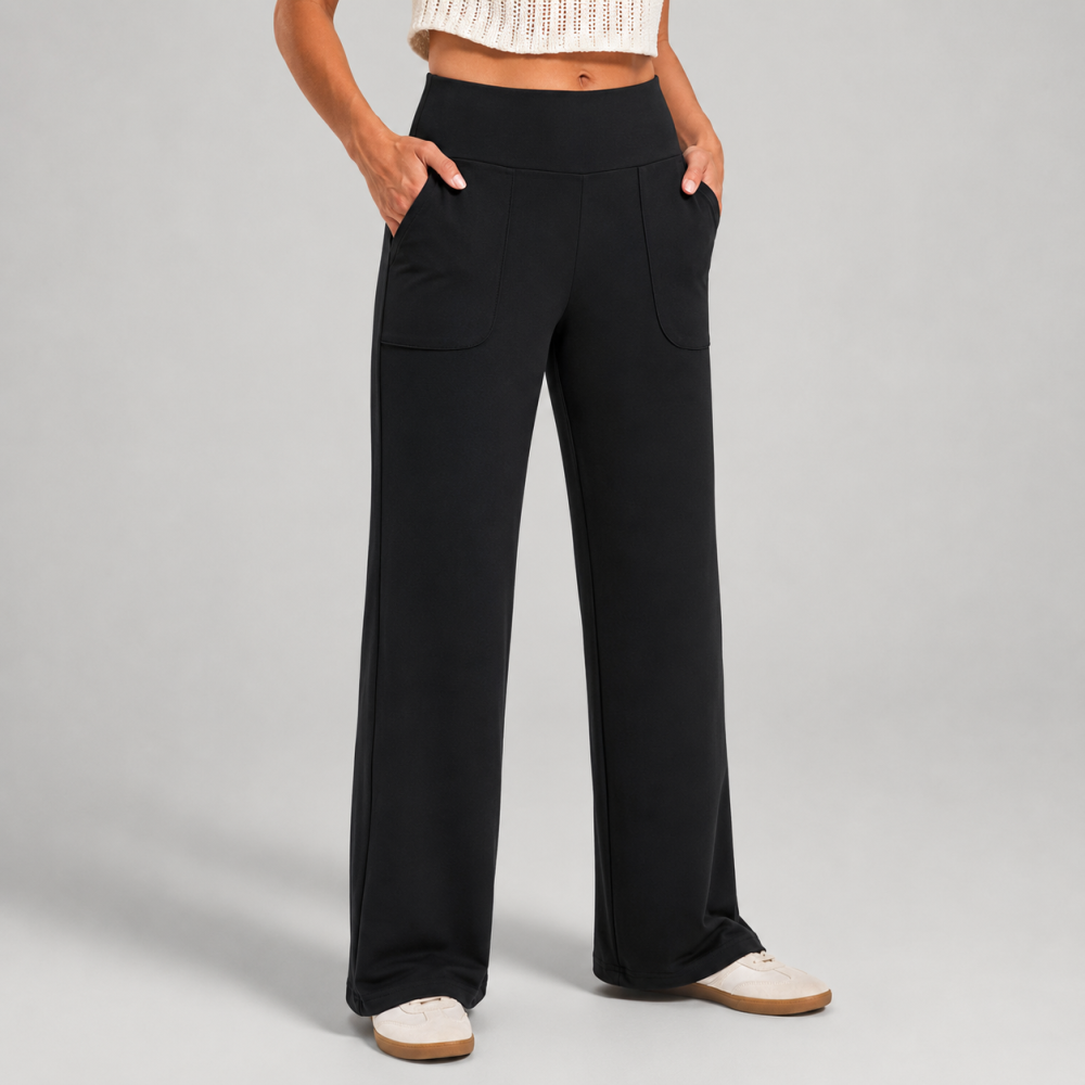 Wide leg trouser black
